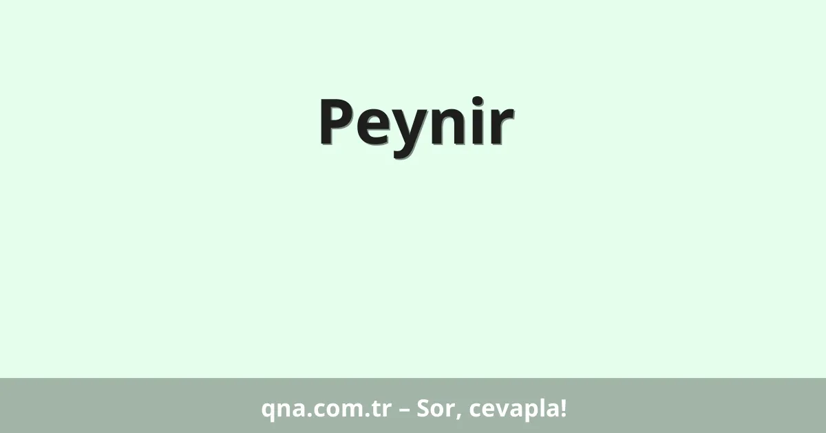 Peynir