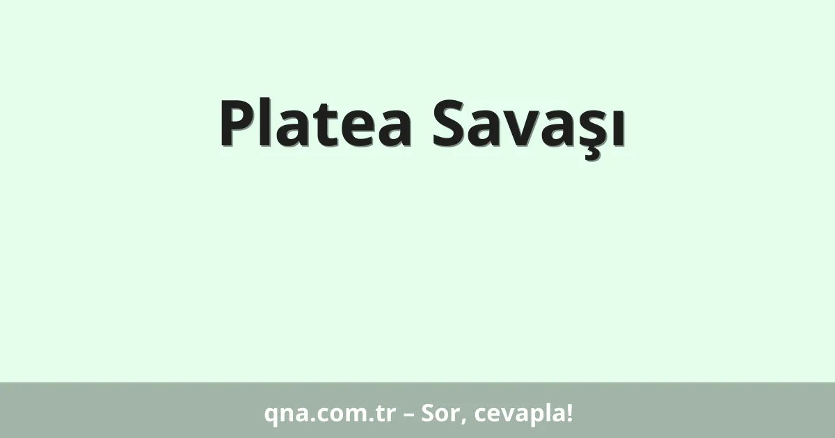 Platea Savaşı