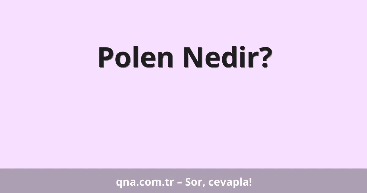 Polen Nedir?