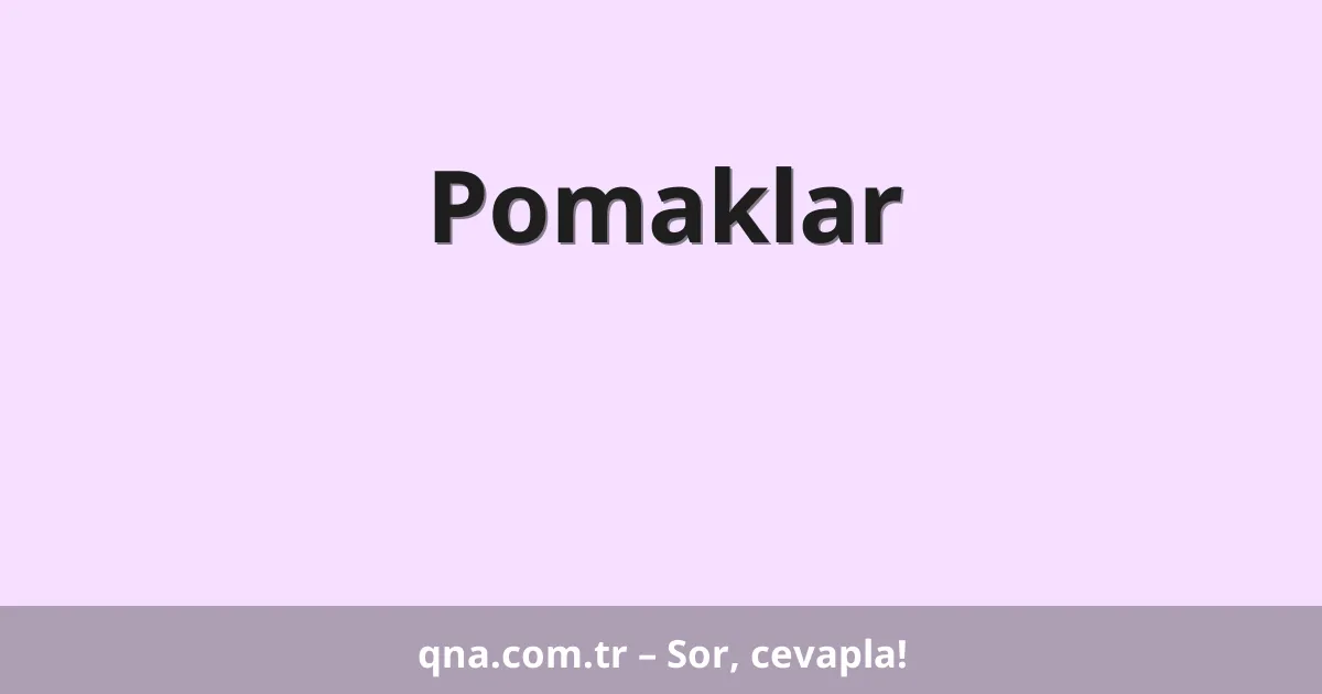 Pomaklar