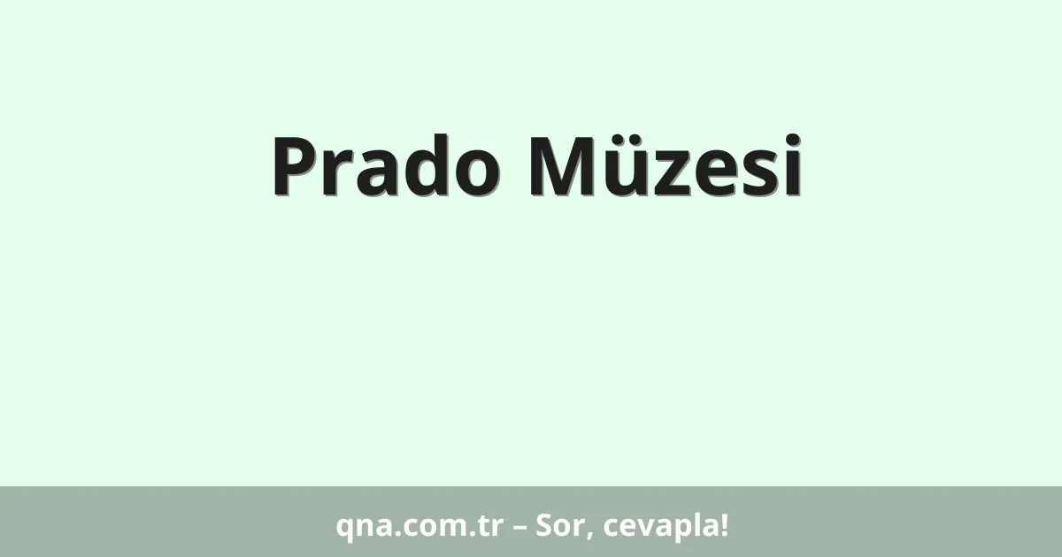 Prado Müzesi