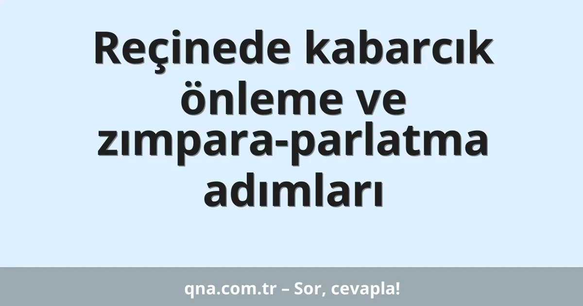 Reçinede kabarcık önleme ve zımpara-parlatma adımları