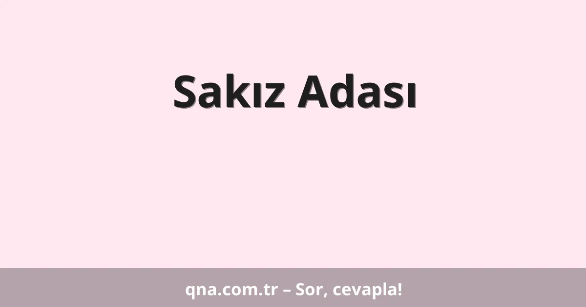 Sakız Adası