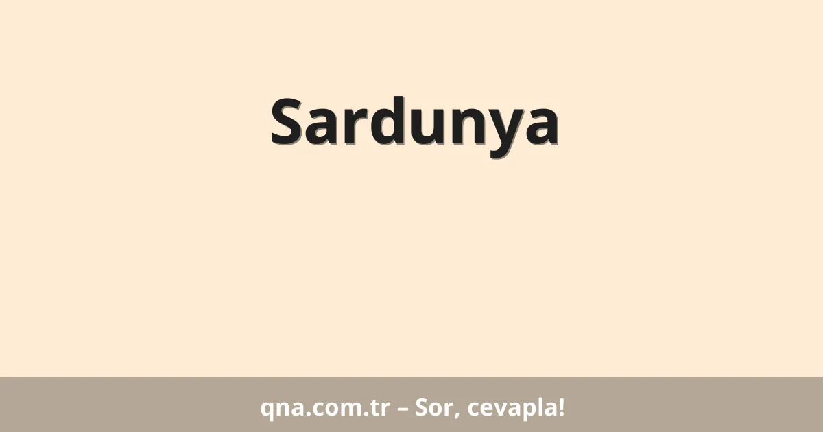 Sardunya