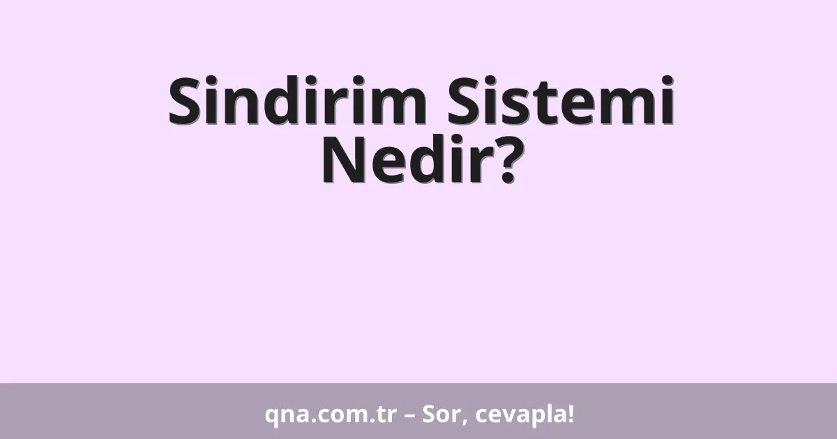 Sindirim Sistemi Nedir?