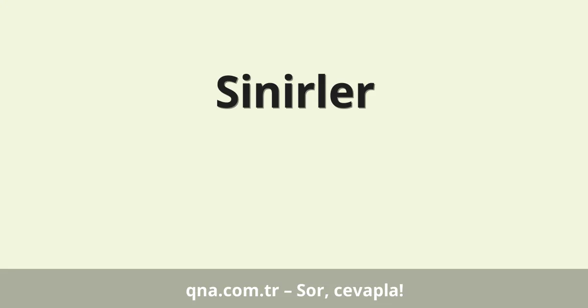 Sinirler