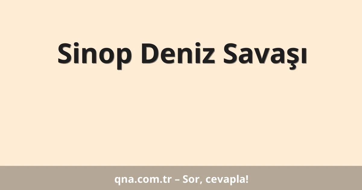 Sinop Deniz Savaşı