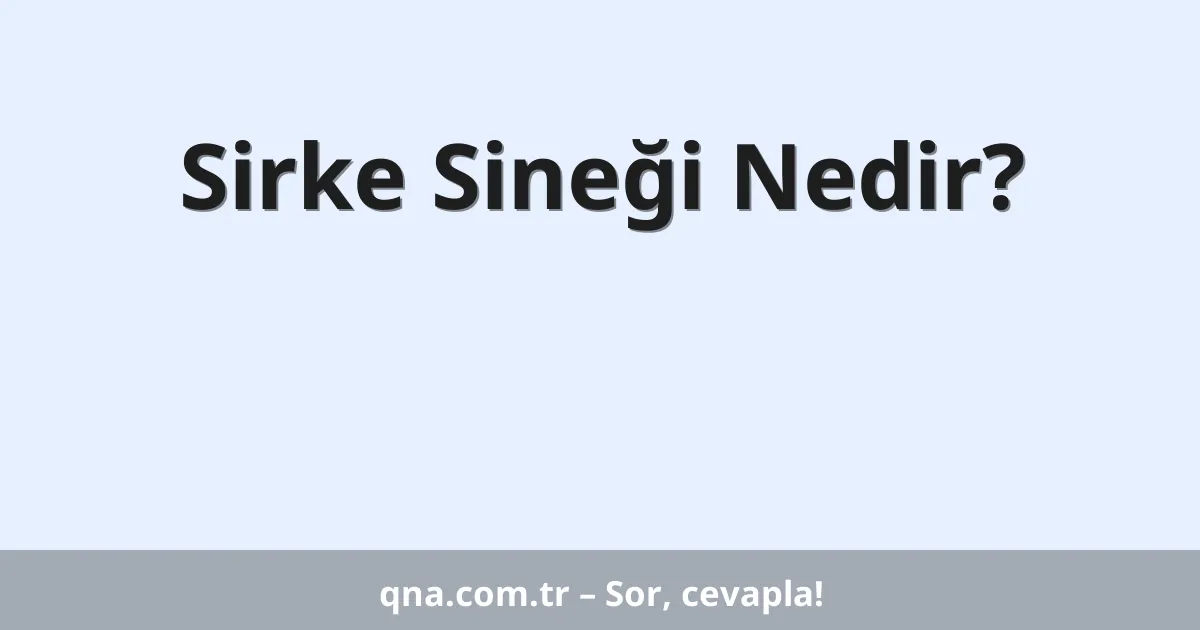 Sirke Sineği Nedir?
