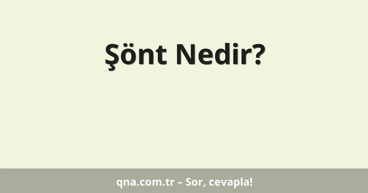 Şönt Nedir?