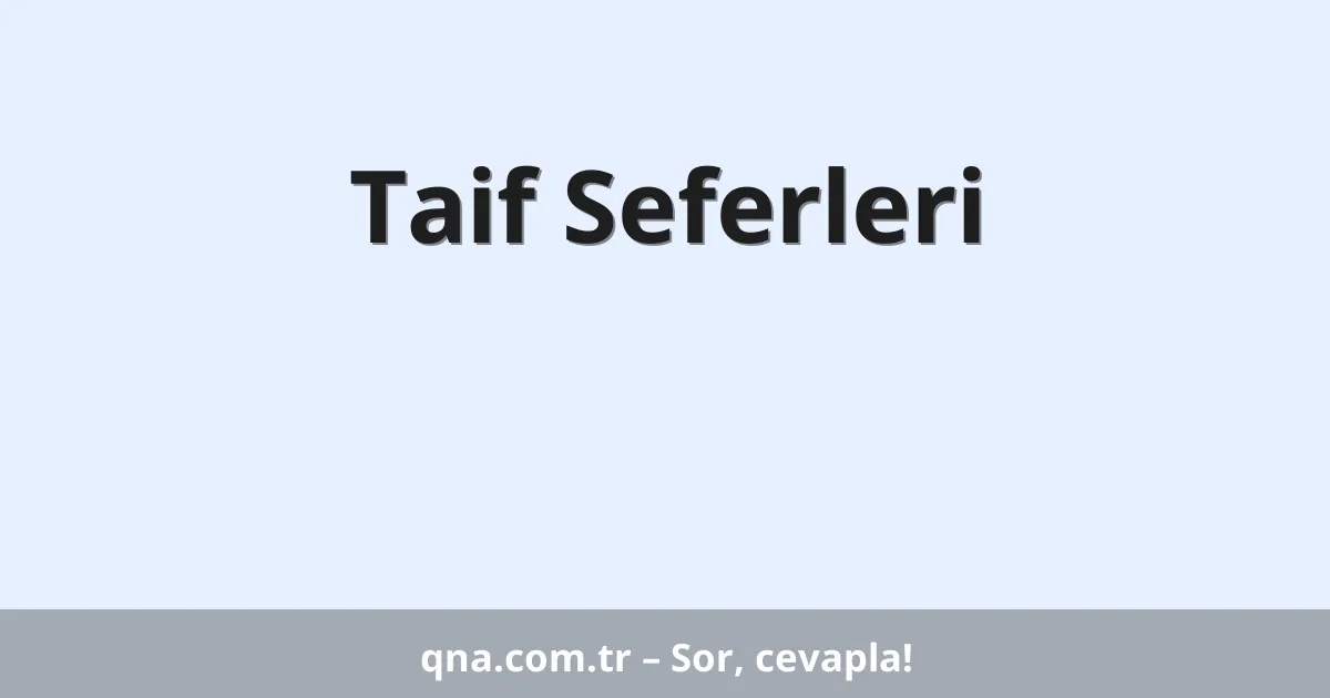 Taif Seferleri