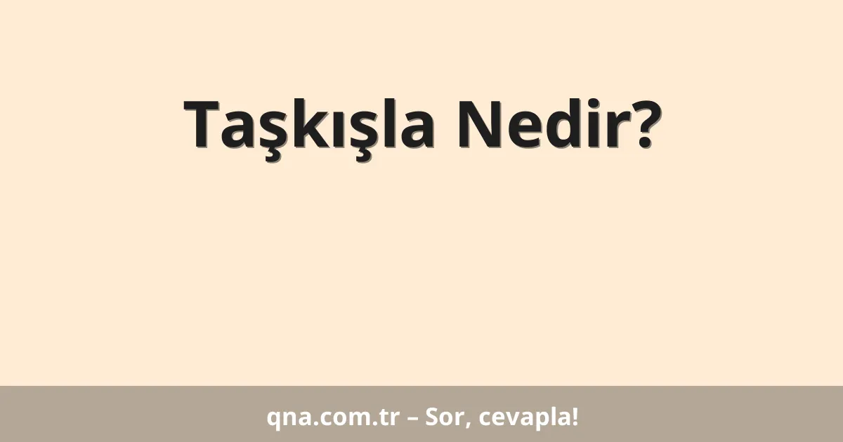 Taşkışla Nedir?