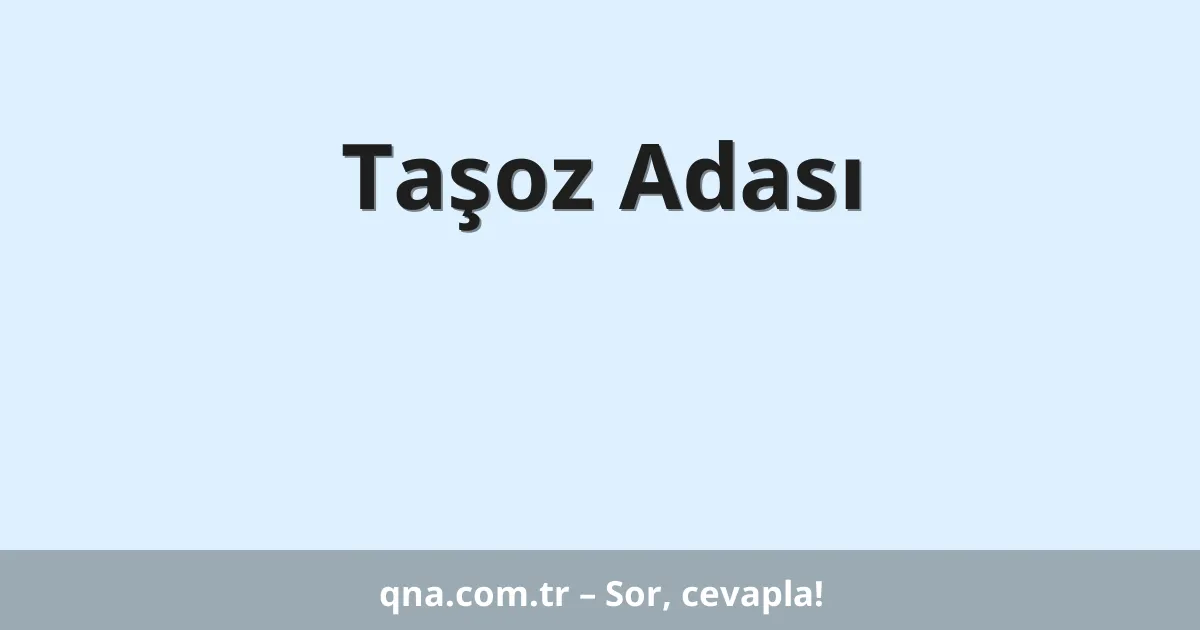 Taşoz Adası