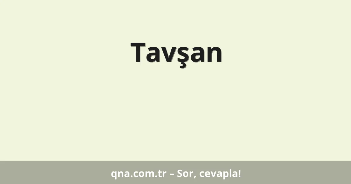 Tavşan