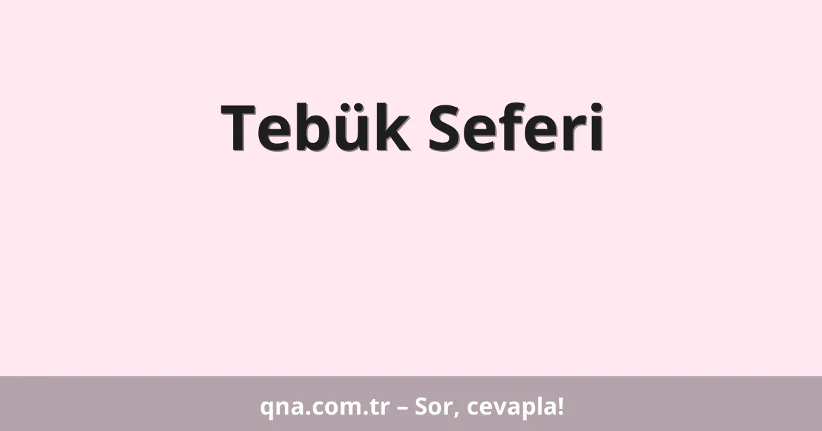 Tebük Seferi