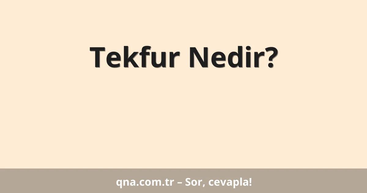 Tekfur Nedir?