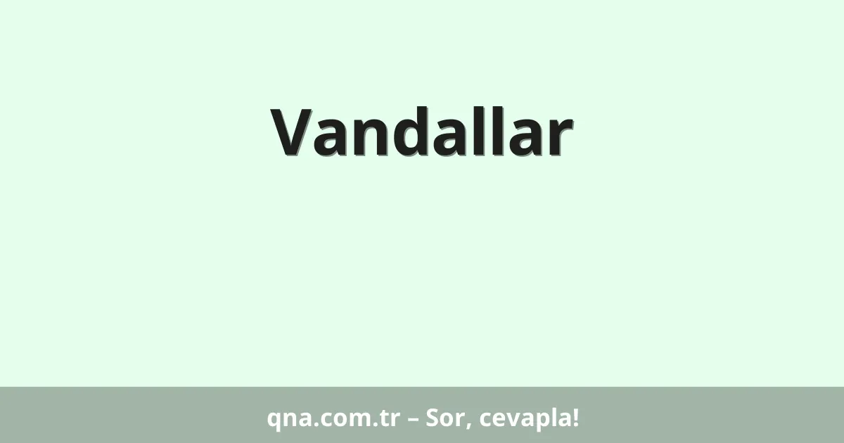 Vandallar