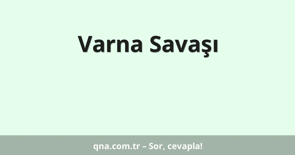 Varna Savaşı