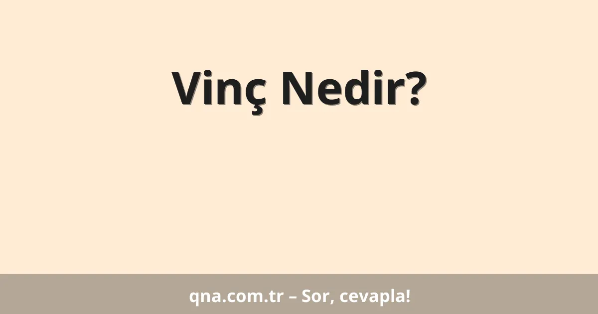 Vinç Nedir?