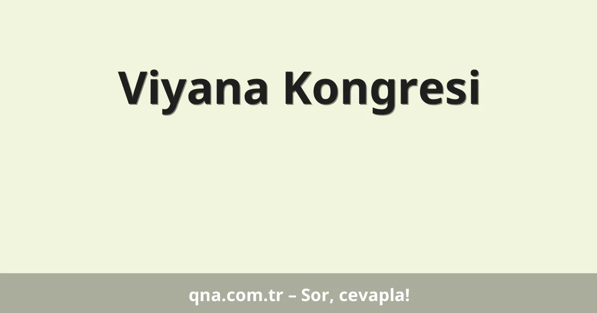 Viyana Kongresi
