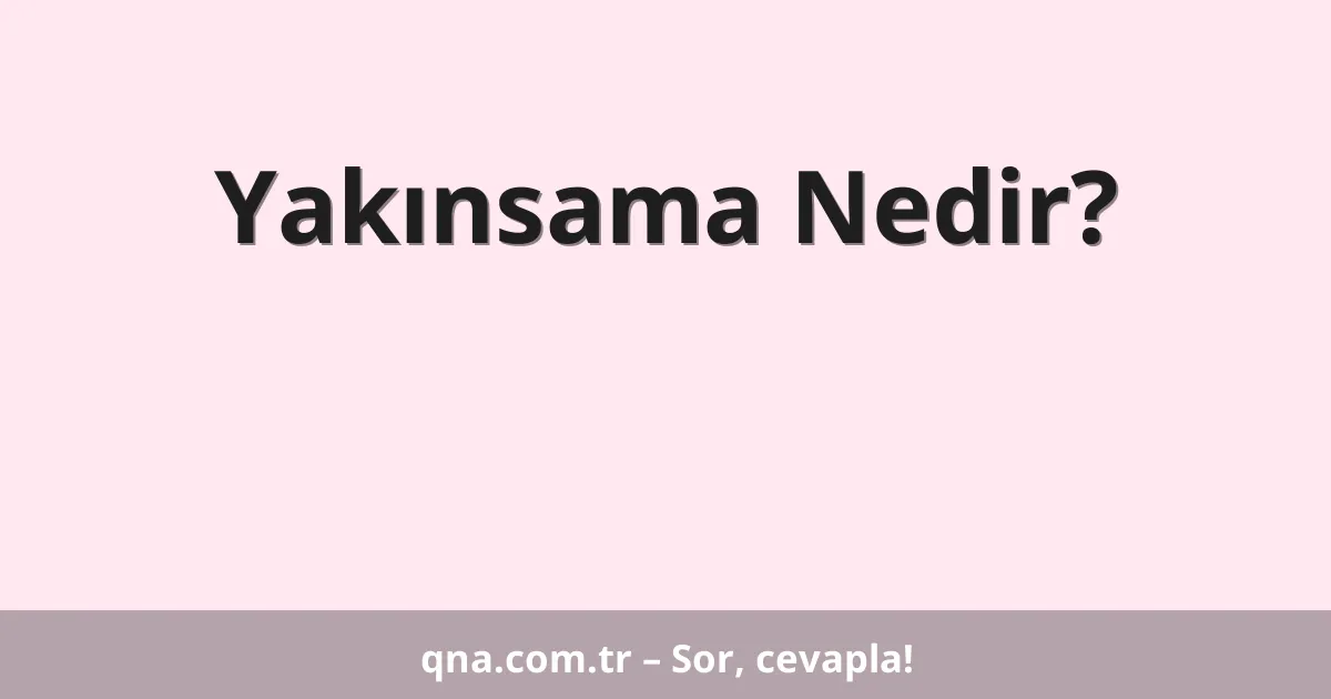 Yakınsama Nedir?