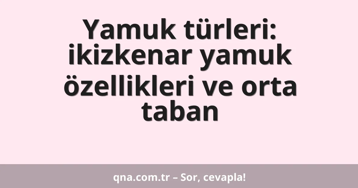 Yamuk türleri: ikizkenar yamuk özellikleri ve orta taban