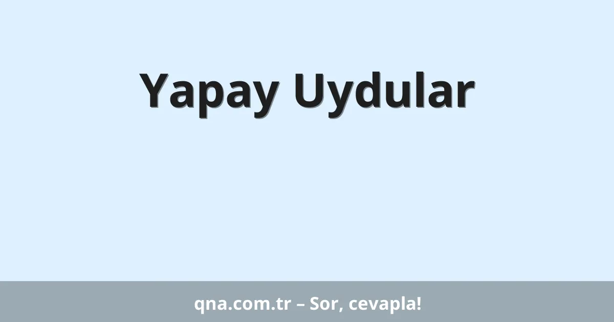 Yapay Uydular