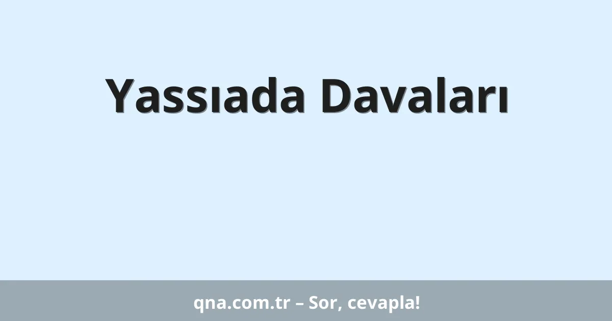 Yassıada Davaları