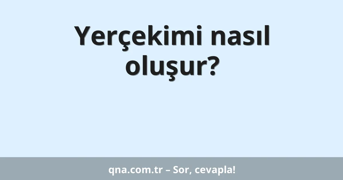 Yerçekimi nasıl oluşur?