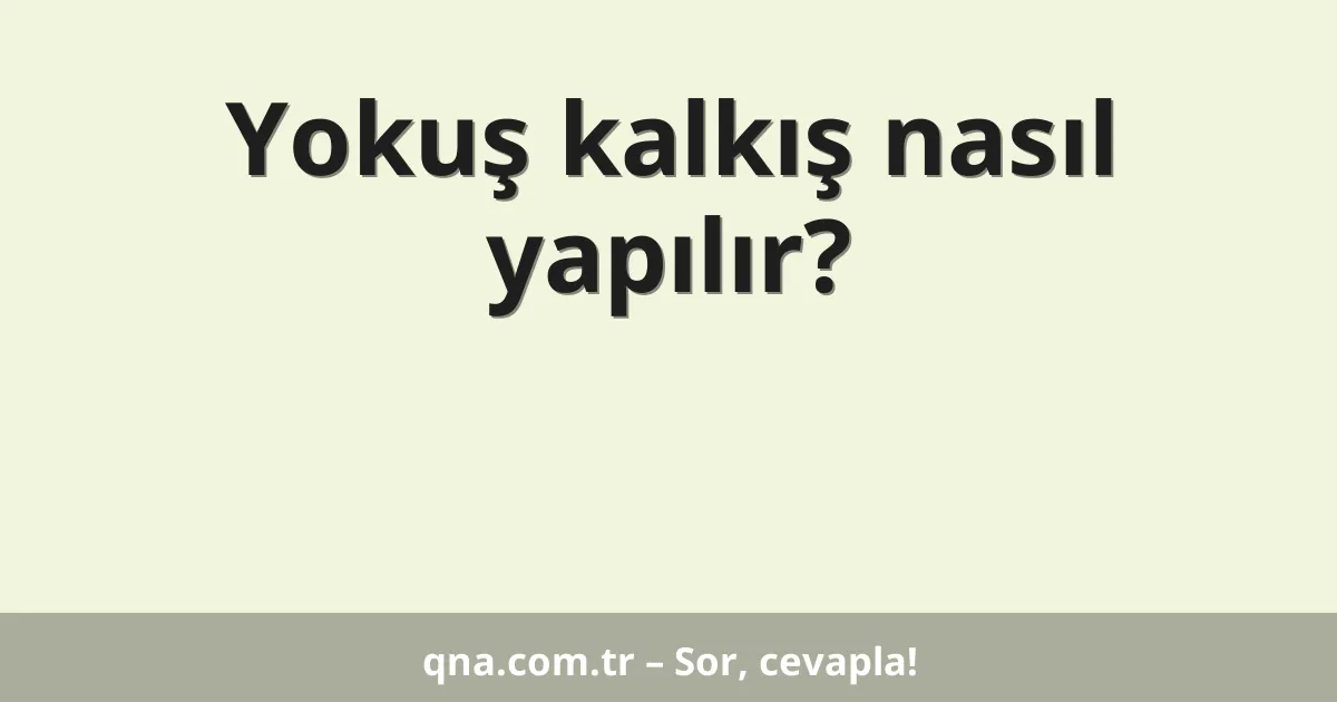 Yokuş kalkış nasıl yapılır?