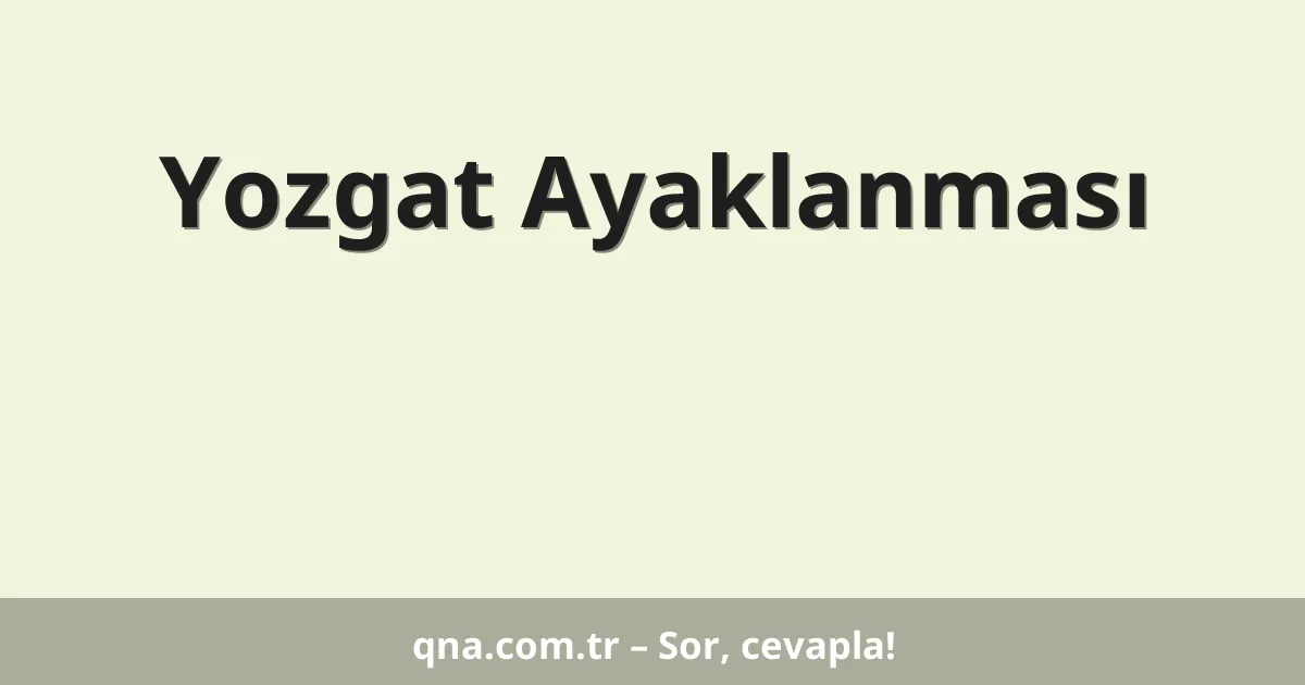 Yozgat Ayaklanması