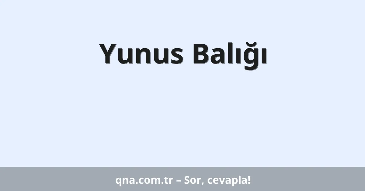 Yunus Balığı